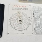 Vintage Concise Circular Slide Rule And Conversion Tables Ctcs-552 W case insert