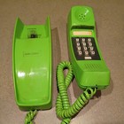 Vtg Gte Rotary Dial Phone- Vtg Green- Wall  Desk -8  Long  3  Wide-untested