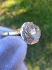 Large Antique 18k Dutch Rose Cut Diamond Solitaire Ring