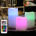 Remote Control Flameless Led Candle Light  Outdoor indoor Color Changing 