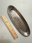 Scarce Vintage Mcgrath Hamin Sterling Vanity Tray  Oval  7-1 4    Hand Hammered
