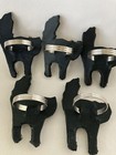 Pottery Barn Vintage Halloween Cat Napkin Rings Lot Of 5