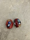 Lot Of 4-rare Old Venetian Antique Red Brick African Glass Trade Beads  75    Tall
