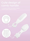Baby Grooming Kit 5-in-1 Newborn Care Set Comb Brush Nail Clippers Scissors