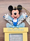 Disney World Parks Mickey Mouse Babys First Christmas Boy Picture Frame Ornament