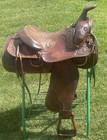 Solid 15 5    Bona Allen Ft Worth Texas Vintage Western Saddle Stamped Numbered