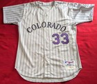 Larry Walker Game Issue Russell Athletic Colorado Rockies Home Jersey Size 50