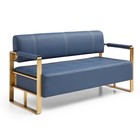 57 9  Width Modern Upholstery Faux Bonded Leather Loveseat Sofa For Living Room