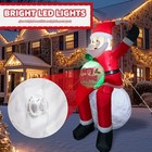 5 6ft Christmas Inflatable Santa Claus With Led Light Blow Up Outdoor Yard Decor
