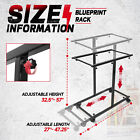 Black Adjustable Portable Blueprint Holder Storage Rack For Maps file drawings