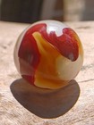  golden Onyx Oxblood   71 Shiney Wet Dead Mint  Very Old  Rare Marble  1920s  2 