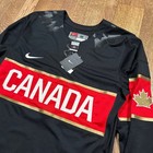 Nwt Nike Team Canada National Hockey 2014 Sochi Olympics Black Jersey Mens M
