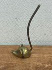 Vintage Set Of 4 Mcm Brass Mouse Family