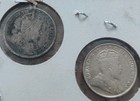 Two 1907 Canada 5 Cent  925 Sterling Silver Coins