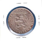 1951 Czechoslovakia 100 Korun  km-33   2251 Asw Silver    czech Communist Party 