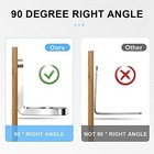 40pack L Bracket Corner Brace Sets Silver Stainless Steel 90 Degree Right Angle
