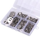 660 Pieces Of 304 Stainless Steel Washers Flat Washer Assortment Set Kit 6 Sizes