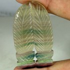 83 40cts  100  Natural Fluorite Carved Pair Fancy Cabochon Gemstones 15x 51x06mm