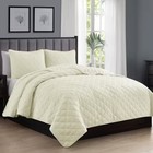 Swift Home Lightweight Oversized Diamond Stitched Coverlet Bedspread Set Wrinkle