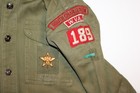 Boy Scouts Of America Bsa Youth Shirt Medium  No Size Green Alot Of Patches