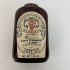 Vintage Levi Garrett Sons Snuff Bottle Jar Empty   Cork Scotch Rappee 1 Dot J8i