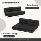 Folding Mattress  3-in-1 Convertible Sofa Bed Floor Couch Sleeper Chair Queen