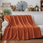 50x70 Inch Rust Throw Blanket - Soft   Fluffy Fleece  Cute   Aesthetic