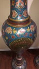 Pair Of Vintage Indian Cloisonn   Metal Vases