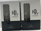 Ralph Lauren Aston Champagne Flutes Crystal Drinkware Glass Designer - Set Of 4