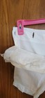 Antique White Child s Shorts  Basketweave Pattern  Belt Or Button Holes At Top