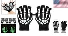 Comfortable Skeleton Fingerless Gloves - Glow-in-the-dark Halloween Accessory