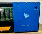 Api Lunchbox 6-slot 500 Series Rack 2u W  Power Supply Carry Handle Blue