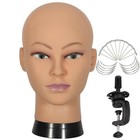 Professional Bald Mannequin Head For Wig Making   Display - Cosmetology Training
