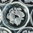 Val St Lambert Brussels Coasters  Intaglio Lead Crystal  Made In Belgium  10pcs