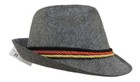Alpine Oktoberfest German Bavarian Costume Hat W  Feather Grey Felt