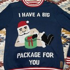 Tipsy Elves Men   s M Ugly Christmas Sweater I Have A Big Package For You