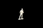 Marx Sailor Marching  Pliable White Resin  54mm Plastic Toy Soldiers Playset
