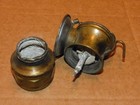 Vintage Auto Lite Universal Lamp Co  Brass Carbide Miners Lamp