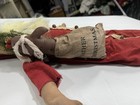 Primitive Folk Art Black Santa Claus Doll Father Christmas Gingerbread Man 30