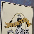 J i  Case Metal Sign Tractor Eagle Steam Engine 150 Years Vintage Tacker 1992 