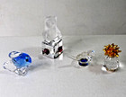 Lot Of 4 Vintage Crystal Figurines