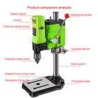 Electric Bench Drill Vise Fixture Drilling Machine Variable Speed Drilling Chuck