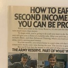 1976 Us Army Reserve Print Ad Recruiting - Earn Second Income Vtg 1970s Pride