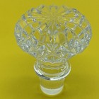 Vintage Cut Glass Decanter Bottle Stopper Replacement Large Crystal Starburst