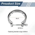 V Band Clamp 3 5 Inch 304 Stainless Steel V-band Bolt Clamp