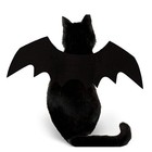 Pet Cat Bat Wings For Halloween Party Decoration  Puppy One Size  Black