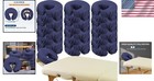 24 Navy Blue Microfiber Massage Table Covers - Soft  Reusable Health Essentials