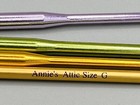 Vintage Annie   s Attic Crochet Hook Lot Of 4  9    G  6    8 h 6 g 5 f New Nos Rare