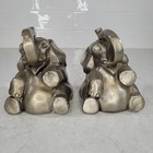 Vintage Pm Craftsman Cast Bookends Set Elephant Usa Heavy