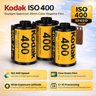 Kodak Ultramax 400 35mm Film Roll 24 Exp 3 Rolls With Sturdy Tiger Case